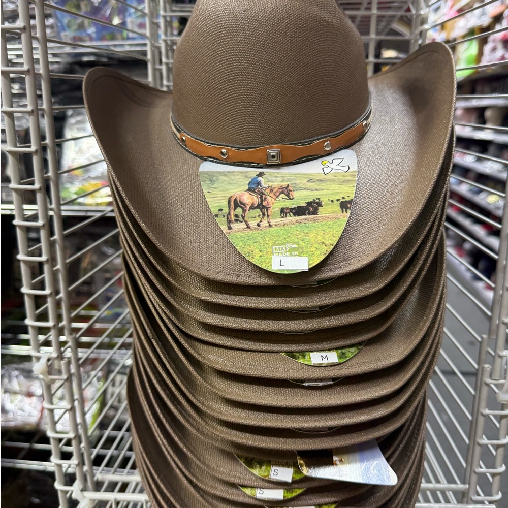 Tan Cowboy Hat with Brown Band